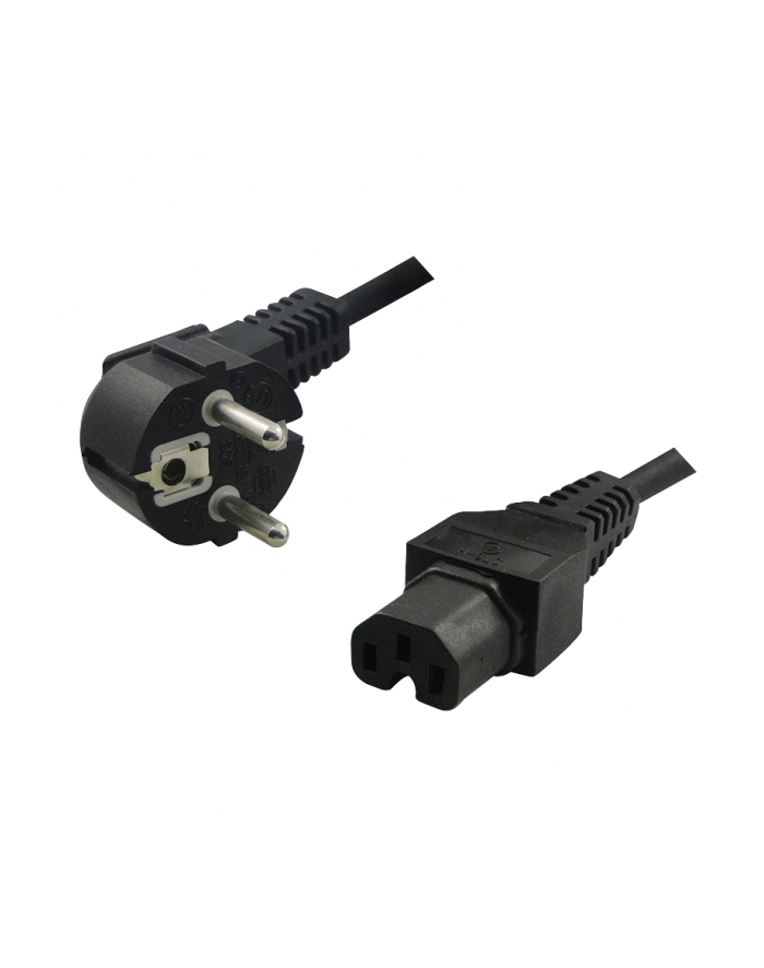 Kabel zasilający LogiLink CP105 Schuko > C15 czarny 2m główny