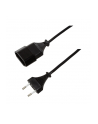 Przedłużacz kabla zasilającego LogiLink CP122 Euro CEE 7/16 czarny 1m - nr 3
