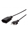 Przedłużacz kabla zasilającego LogiLink CP124 Euro CEE 7/16 czarny 3m - nr 24