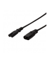 Przedłużacz kabla zasilającego LogiLink CP129 IEC C8 > C7 czarny 2m - nr 11