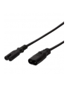 Przedłużacz kabla zasilającego LogiLink CP129 IEC C8 > C7 czarny 2m - nr 2