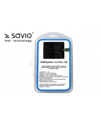 Splitter Savio CL-93 HDMI,  1x2 Full HD 4K