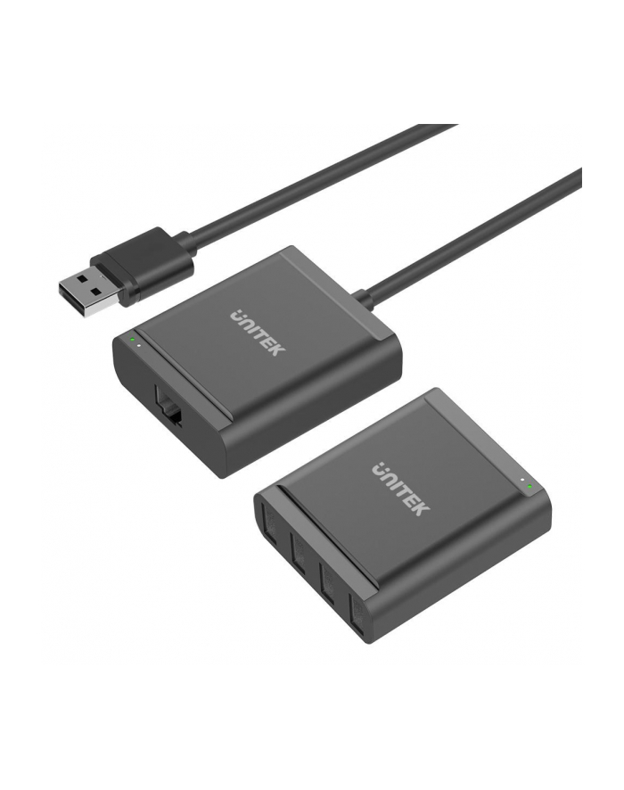 Przedłużacz Unitek USB 2.0 over IP do 100m do 4x USB; Y-2516 główny