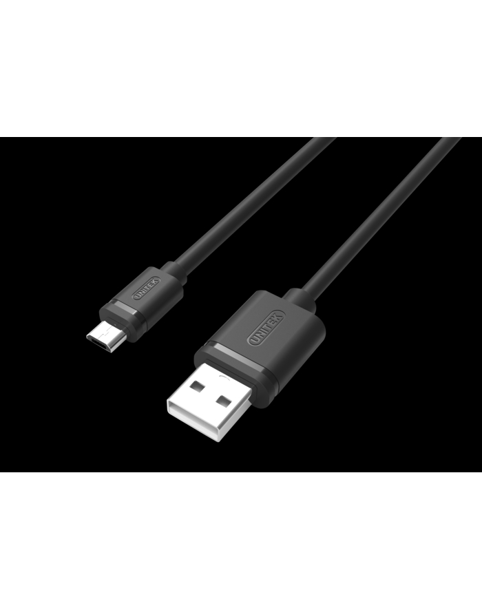 Kabel Unitek USB 2.0 AM - Micro USB BM 3m; Y-C435GBK główny