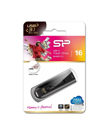 Pendrive Silicon Power Blaze B21 16GB USB 3.0 / USB 3.1  Black