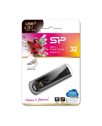 Pendrive Silicon Power Blaze B21 32GB USB 3.0 / USB 3.1  Black nr 1