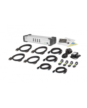 Przełącznik KVM ATEN CS1914 4-port Display Port/USB/Audio nr 2