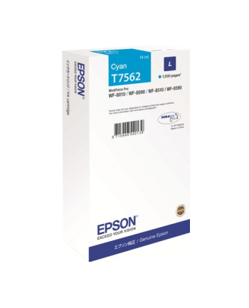Ink Epson T7562 Cartridge L Cyan | 14 ml | WF-8xxx Series