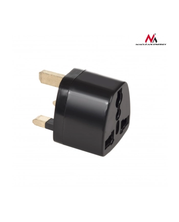 Maclean MCE154 Adapter gniazdo EU na wtyk UK czarna