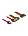 Delock Przewód SATA 6 Gb/s, 7pin żeński+15pin zasilanie SATA męski>22pin SATA - nr 4