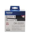 Taśma Brother Continuous Paper roll 62mm Black & Red on white - nr 36