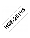 Taśma Brother 24mm Black/White (5 sztuk)  High Grade Tape - nr 16
