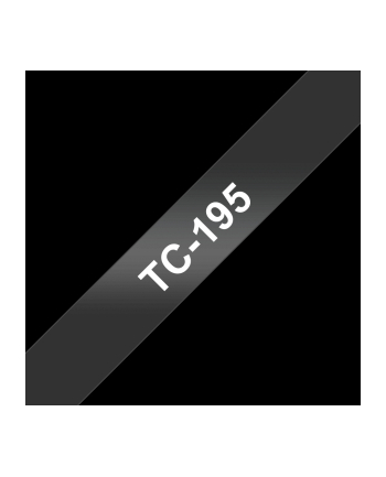 Taśma Brother 9mm WHITE ON CLEAR TAPE