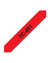 Taśma Brother 9mm BLACK ON RED TAPE - nr 12