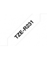 Taśma Brother 12mm Black/White ribbon tape - nr 23