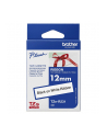 Taśma Brother 12mm Black/White ribbon tape - nr 34