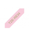 Taśma Brother 12mm Gold/Pink ribbon tape - nr 16