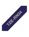 Taśma Brother 12mm Gold/Navy-blue ribbon - nr 29