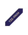 Taśma Brother 12mm Gold/Navy-blue ribbon - nr 34