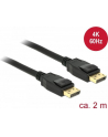 Delock Kabel Displayport 1.2 męski > Displayport męski (19pin) 4K 2m - nr 34