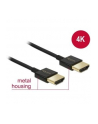 Delock Kabel High Speed HDMI with Ethernet HDMI AM > HDMI AM 3D 4K 1m Slim - nr 12
