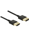 Delock Kabel High Speed HDMI with Ethernet HDMI AM > HDMI AM 3D 4K 1m Slim - nr 16