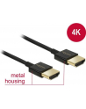 Delock Kabel High Speed HDMI with Ethernet HDMI AM > HDMI AM 3D 4K 1m Slim - nr 19