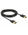 Delock Kabel High Speed HDMI with Ethernet HDMI AM > HDMI AM 3D 4K 0.25m Slim - nr 9