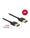 Delock Kabel High Speed HDMI with Ethernet HDMI AM > HDMI AM 3D 4K 0.25m Slim - nr 2