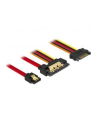 Delock Przewód SATA 6 Gb/s, 7pin żeński+15pin zasilanie SATA męski>22pin SATA - nr 3