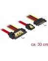 Delock Przewód SATA 6 Gb/s, 7pin żeński+15pin zasilanie SATA męski>22pin SATA - nr 9