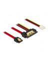 Delock Przewód SATA 6 Gb/s,7pin+4pin wtyk zasilania Floppy żeński >SATA 22pinowy - nr 3