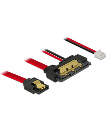 Delock Przewód SATA 6 Gb/s,7pinowy wtyk+2-pinowy wtyk zasilania>22-pinowe SATA