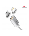 Maclean MCE160 Kabel micro USB magnetyczny silver Quick & Fast Charge - nr 1