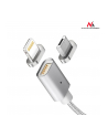 Maclean MCE161 Kabel lightning USB magnetyczny silver Quick & Fast Charge silver - nr 12