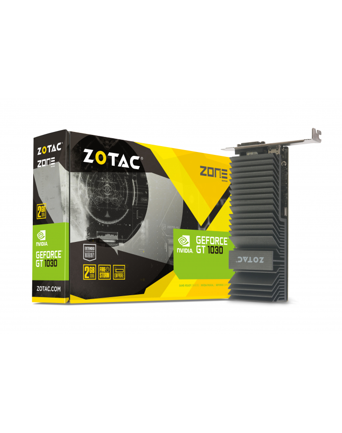 ZOTAC GeForce GT 1030 ZONE Edition Low Profile, 2GB GDDR5, DVI-D, HDMI 2.0b główny