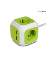 GreenBlue GB118 MagicCube poczwórne gniazdko prądowe, 2 wejścia usb 1,4m - nr 11