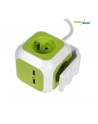 GreenBlue GB118 MagicCube poczwórne gniazdko prądowe, 2 wejścia usb 1,4m - nr 9