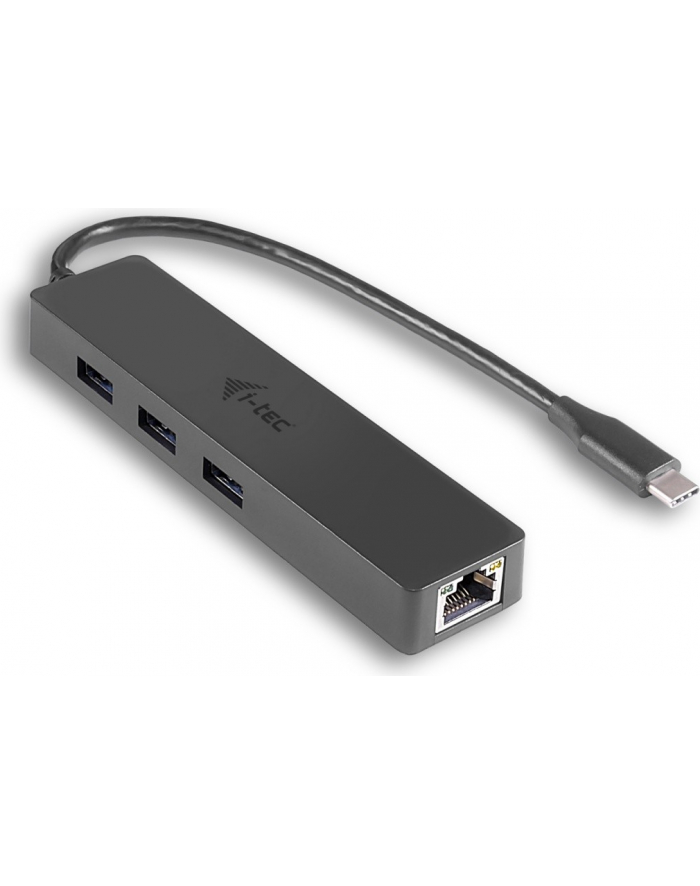 iTec i-tec USB C Slim 3-port HUB Gigabit Ethernet USB 3.0 do RJ-45 3x USB 3.0 główny