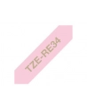 Taśma Brother 12mm Gold/Pink ribbon tape - nr 6