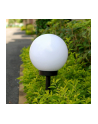 GreenBlue GB123 Solarna lampa wolnostojaca ogrodowa - kula 20x20x53cm, bialy LED - nr 3