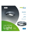 GreenBlue GB130 Solarna lampa ścienna okrągła LED 3W - nr 1