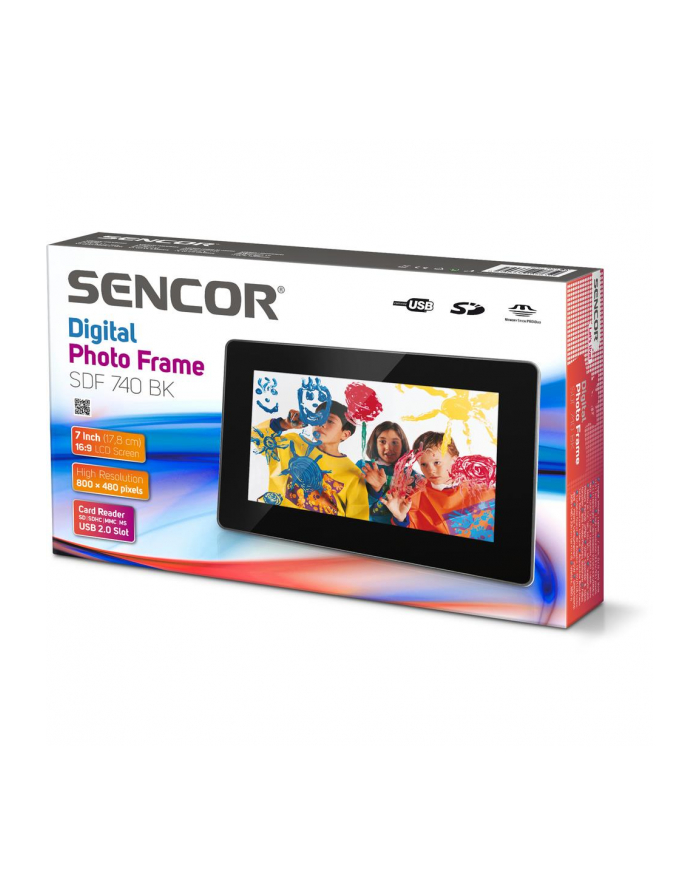 Cyfrowa ramka do zdjęć Sencor SDF 740 BK główny