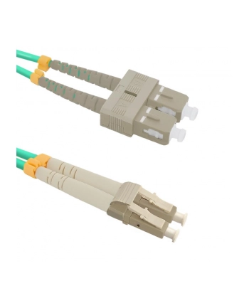 Qoltec Optic Patchcord LC/UPC - SC/UPC MM 50/125 OM4 1m