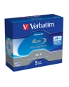 BluRay BD-R SINGLE LAYER DATALIFE Verbatim [ Jewel Case 5 | 25GB | 6x - nr 23
