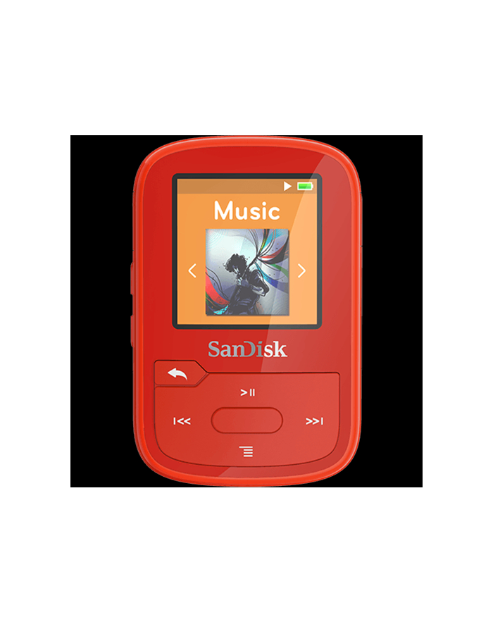 Sandisk odtwarzacz MP3 16GB CLIP SPORT PLUS - czerwony główny