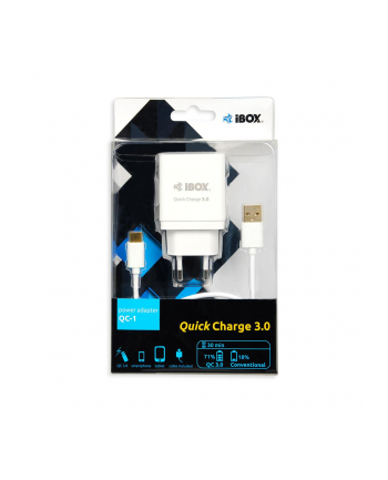 IBOX ŁADOWARKA SIECIOWA I-BOX QC-1 QUICK CHARGE 3.0