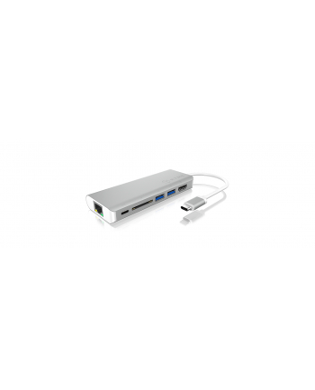 Icy Box Stacja Dokująca USB Type-C dla laptopów, 2xUSB 3.0, 1xRJ45, 1xUSB Type-C