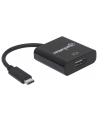 Manhattan Konwerter adapter USB-C 3.1 na HDMI M/F 1080p 4K czarny - nr 2