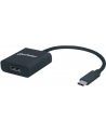 Manhattan Konwerter adapter USB-C 3.1 na DisplayPort DP M/F 1080p 4K czarny - nr 12